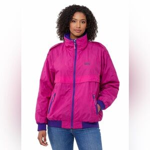 Hunters Run Vintage Ski Bomber Jacket Pink Purple | Women’s M